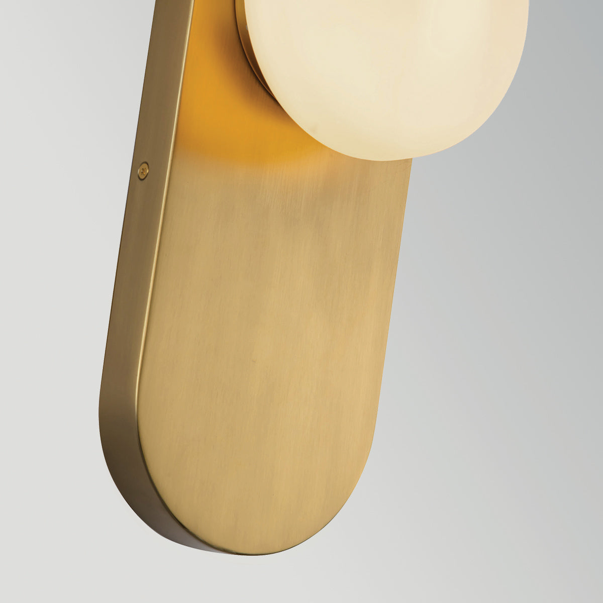 Ariel Wall Light in Brushed Gold with Opal Glass Diffuser