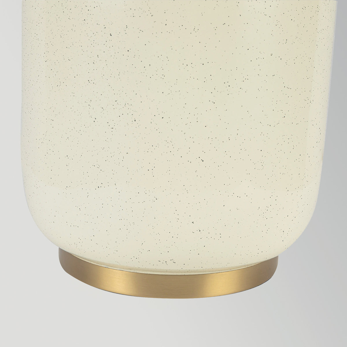 Crosby Table Lamp in Satin Cream with Brushed Gold Accents and Spandex Fabric Shade