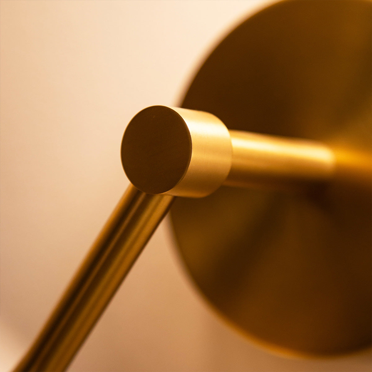 Issa IP44 LED Single Wall Light in Brushed Gold with Frosted Diffuser