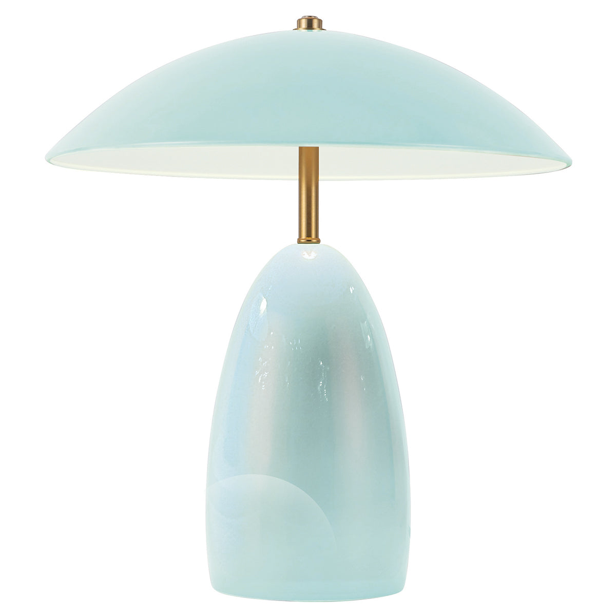 Poppy Dimmable LED Table Lamp in Cerulean Blue