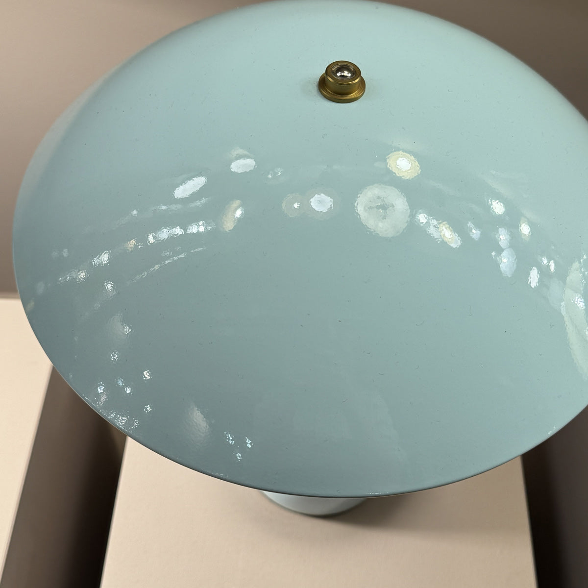 Poppy Dimmable LED Table Lamp in Cerulean Blue