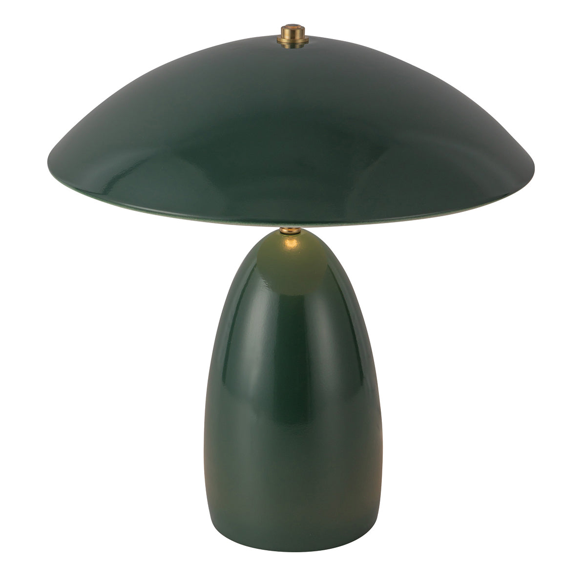 Poppy Dimmable LED Table Lamp in Pine Green