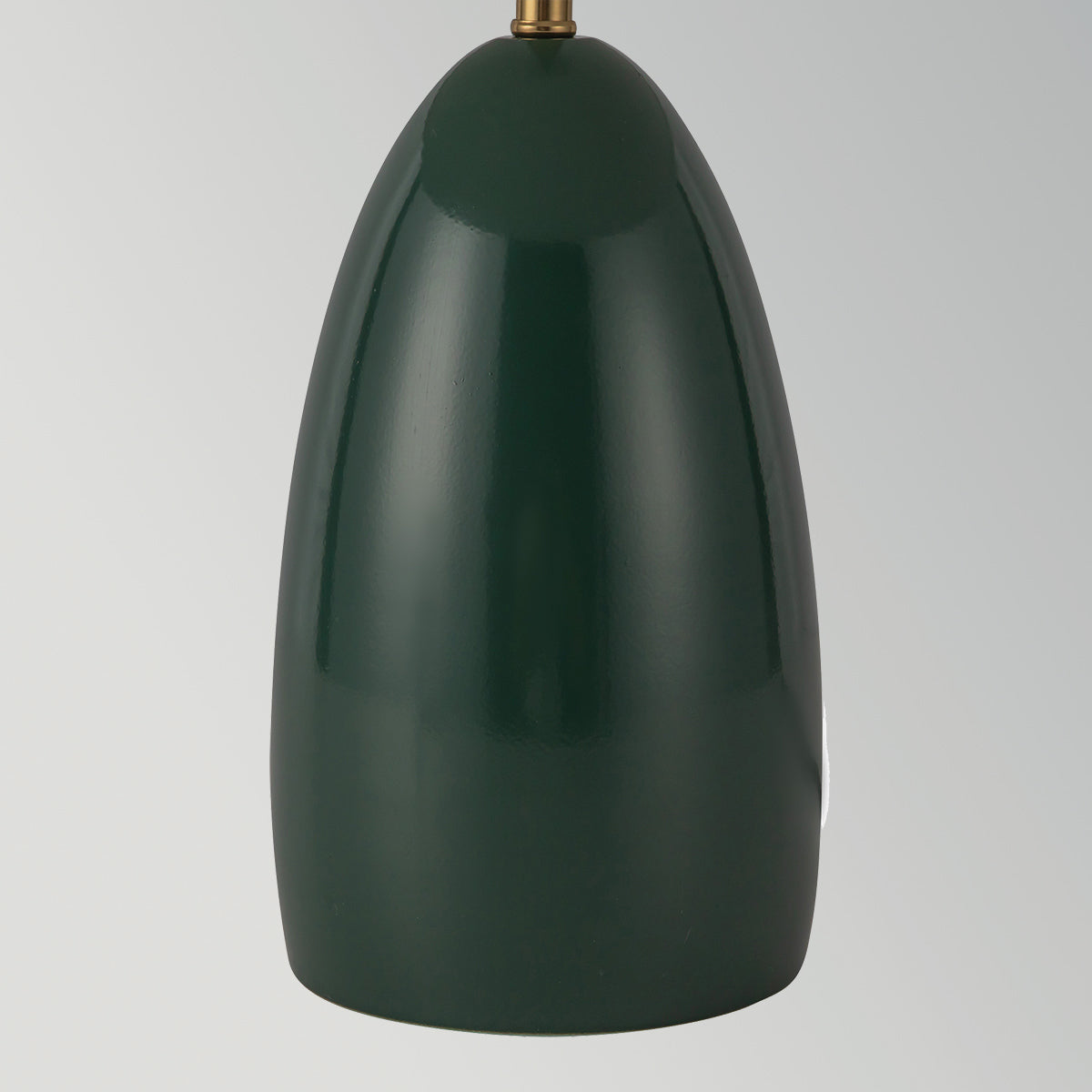 Poppy Dimmable LED Table Lamp in Pine Green
