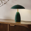 Poppy Dimmable LED Table Lamp in Pine Green