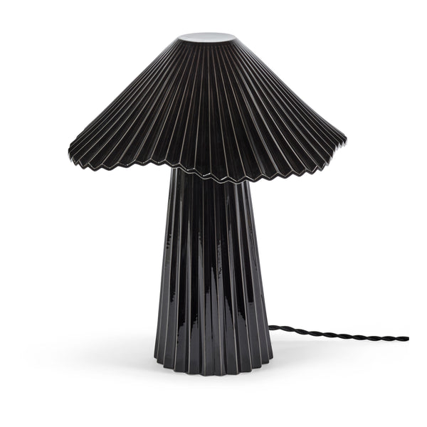 Uala Small Porcelain Table Lamp In Black & White