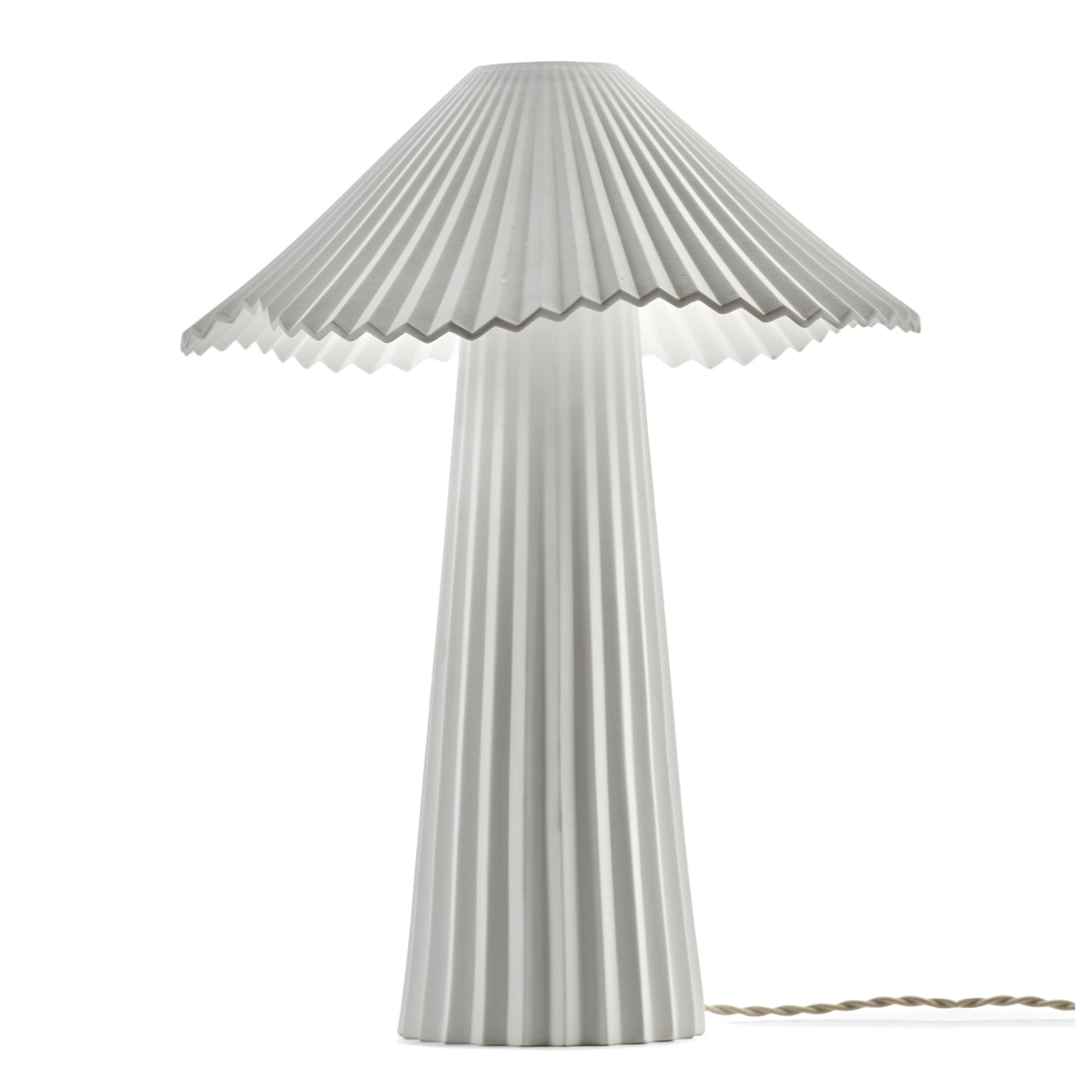 Uala Large Porcelain Table Lamp In White