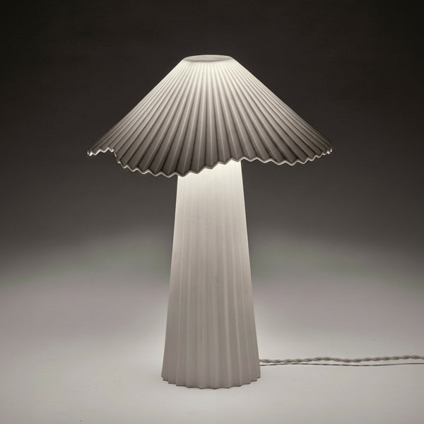 Uala Large Porcelain Table Lamp In White