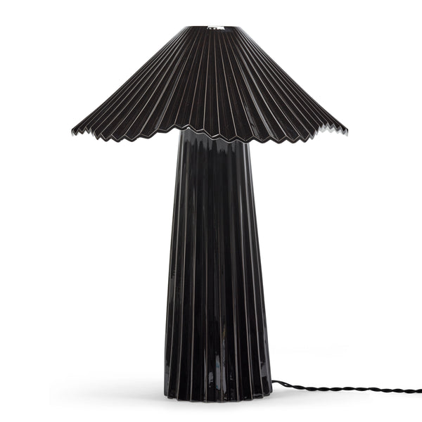 Uala Large Porcelain Table Lamp In Black & White