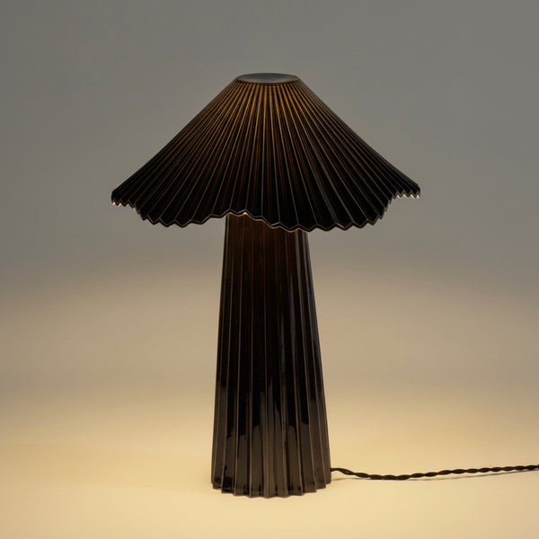 Uala Large Porcelain Table Lamp In Black & White