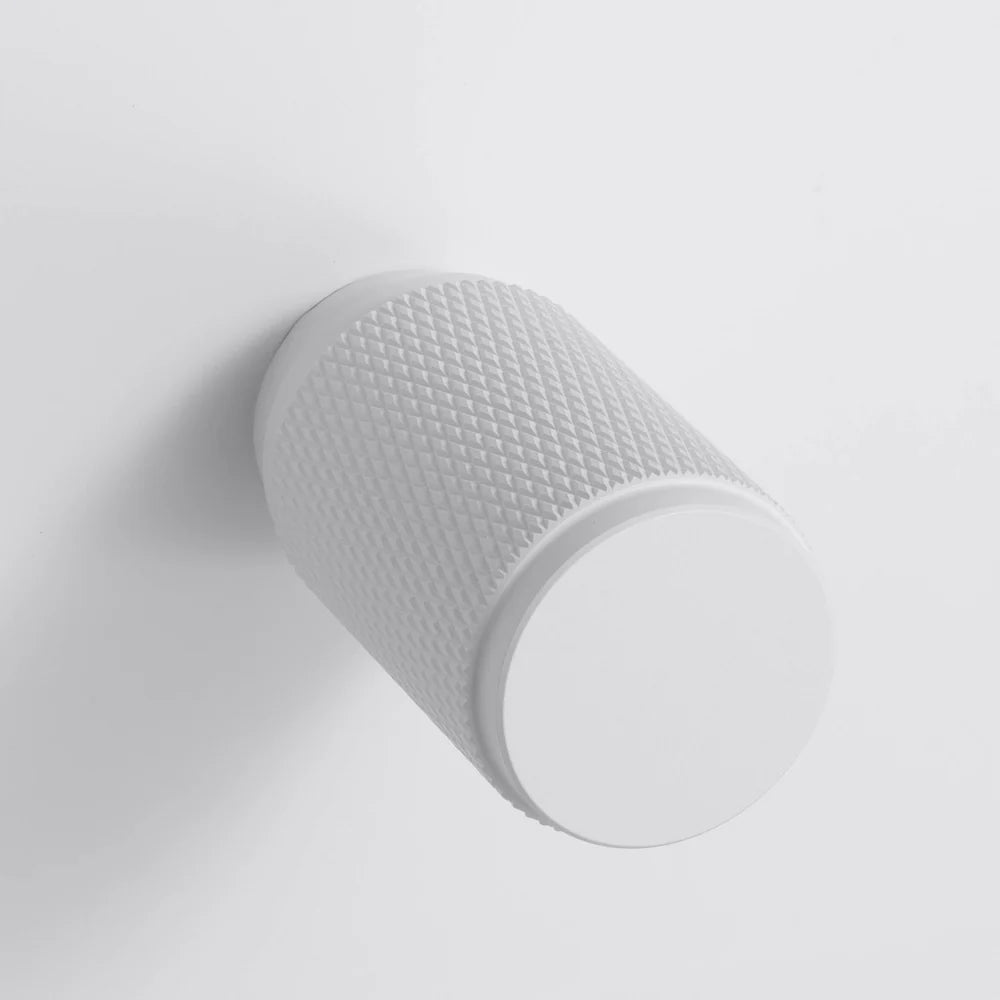 Cross Cut Knurled Dimmer Detail Kit in White