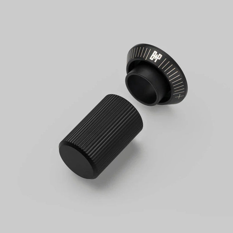 Linear Knurled Dimmer Detail Kit in Black