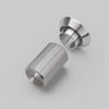 Linear Knurled Dimmer Detail Kit in Steel