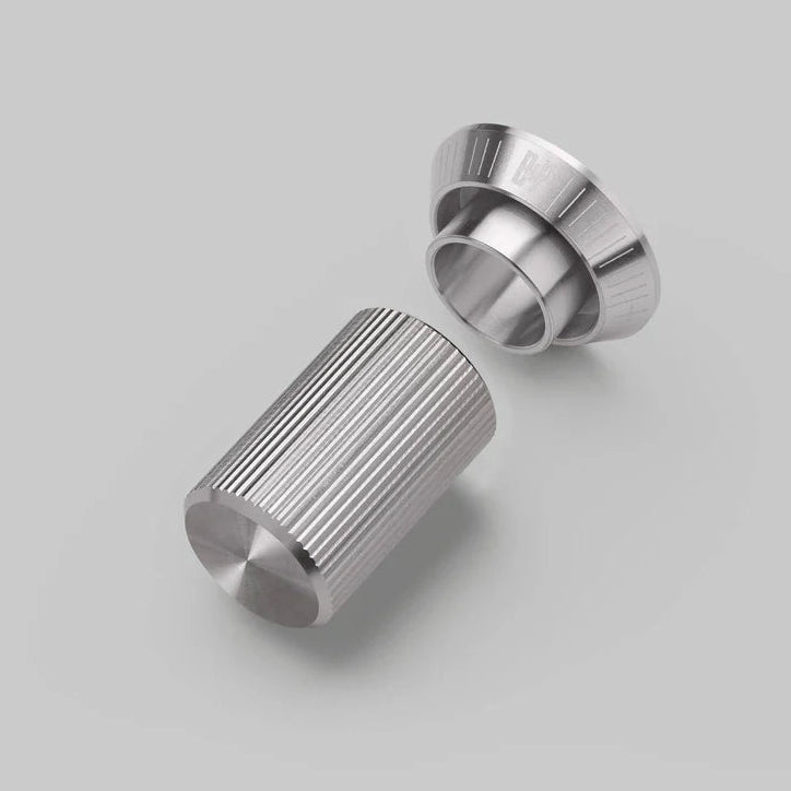 Linear Knurled Dimmer Detail Kit in Steel