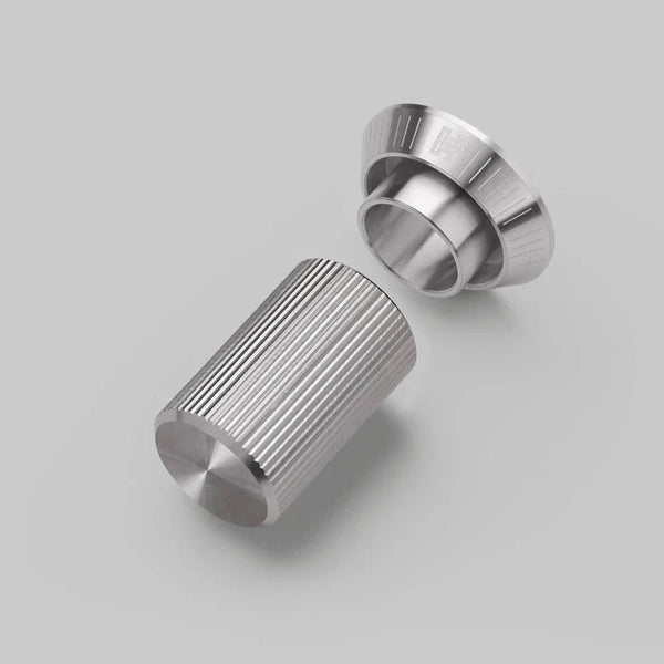 Linear Knurled Dimmer Detail Kit in Steel