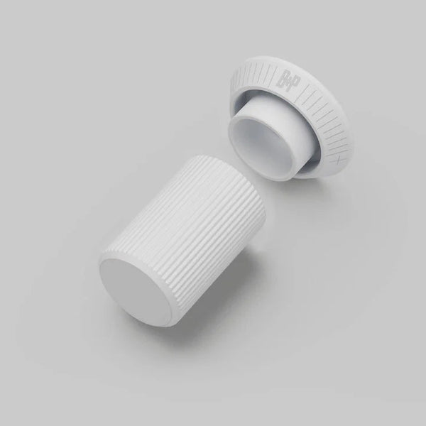 Linear Knurled Dimmer Detail Kit in White