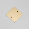 One Gang Blank Wall Plate in Brass