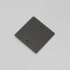 One Gang Blank Wall Plate in Smoked Bronze