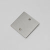 One Gang Blank Wall Plate in Steel