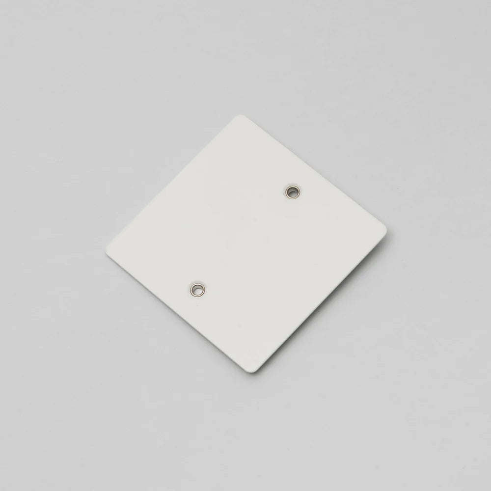 One Gang Blank Wall Plate in White