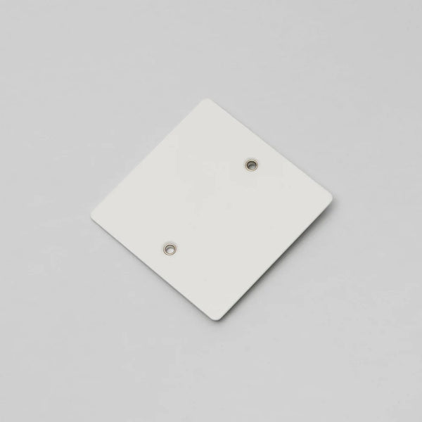 One Gang Blank Wall Plate in White