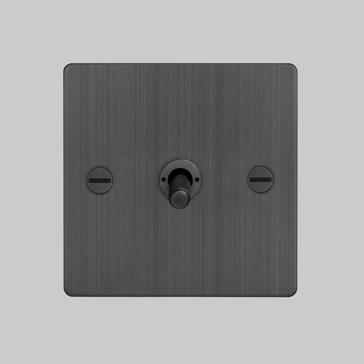 One Gang 3 Way Intermediate Light Switch in Smoked Bronze with Knurled Toggle