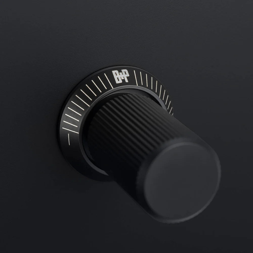 Linear Knurled Dimmer Detail Kit in Black