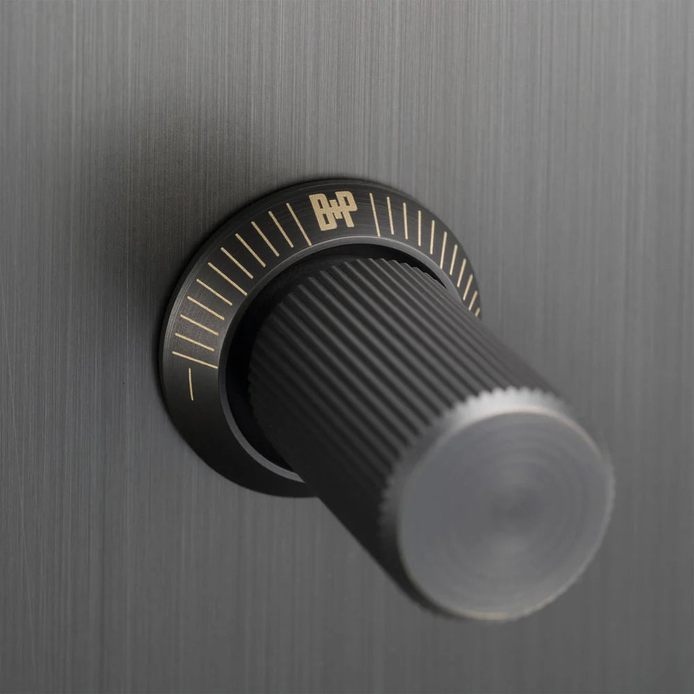Linear Knurled Dimmer Detail Kit in Smoked Bronze