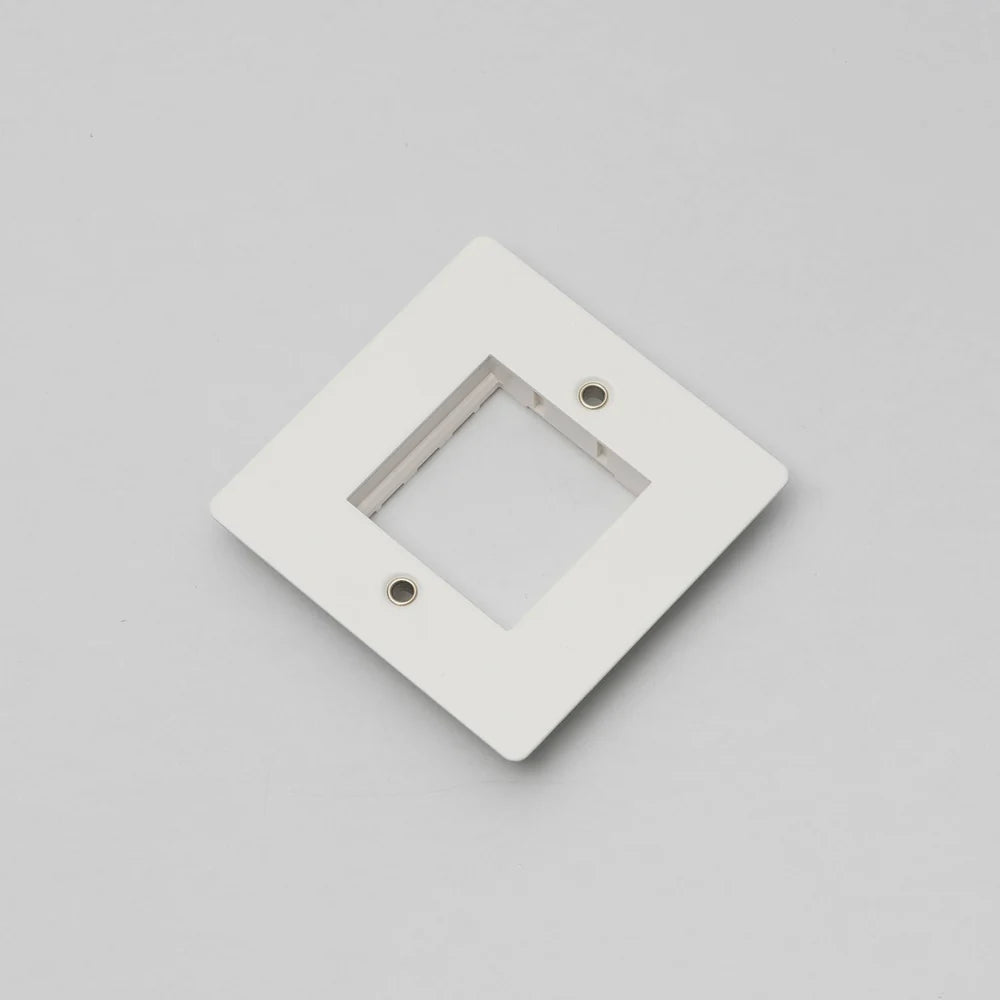 One Gang Wall Plate for Single 45mm Module in White