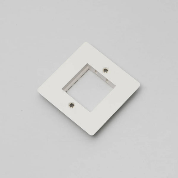 One Gang Wall Plate for Single 45mm Module in White