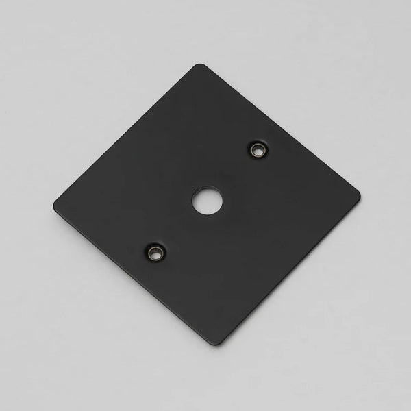 One Gang Wall Plate for 1 Dimmer or Toggle Switch in Black