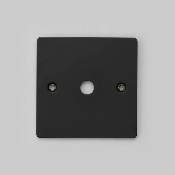 One Gang Wall Plate for 1 Dimmer or Toggle Switch in Black