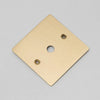One Gang Wall Plate for 1 Dimmer or Toggle Switch in Brass