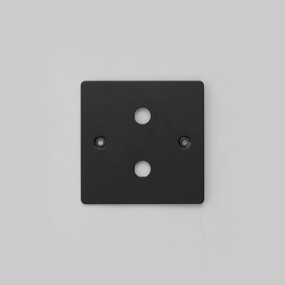 One Gang Wall Plate for 2 Dimmer Switches Only in Black