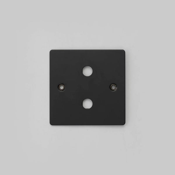 One Gang Wall Plate for 2 Dimmer Switches Only in Black