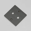 One Gang Wall Plate for 2 Dimmer Switches Only in Smoked Bronze
