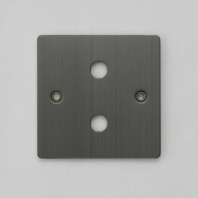 One Gang Wall Plate for 2 Dimmer Switches Only in Smoked Bronze