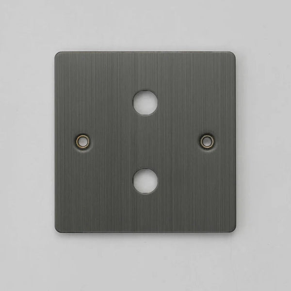 One Gang Wall Plate for 2 Dimmer Switches Only in Smoked Bronze