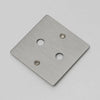 One Gang Wall Plate for 2 Dimmer Switches Only in Steel