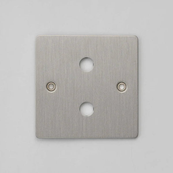 One Gang Wall Plate for 2 Dimmer Switches Only in Steel
