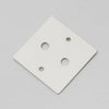 One Gang Wall Plate for 2 Dimmer Switches Only in White