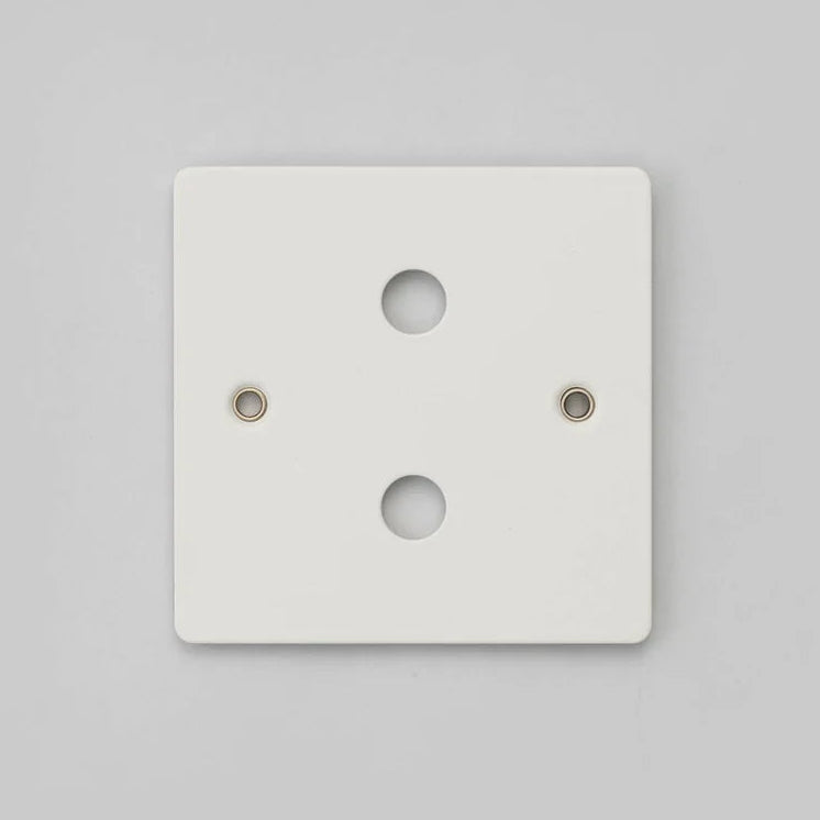 One Gang Wall Plate for 2 Dimmer Switches Only in White