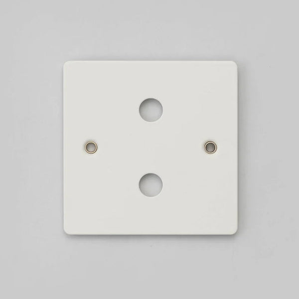 One Gang Wall Plate for 2 Dimmer Switches Only in White