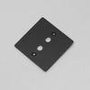 One Gang Wall Plate for 2 Toggle Switches Only in Black