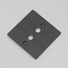 One Gang Wall Plate for 2 Toggle Switches Only in Smoked Bronze
