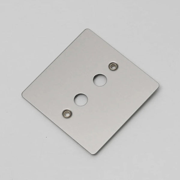One Gang Wall Plate for 2 Toggle Switches Only in Steel