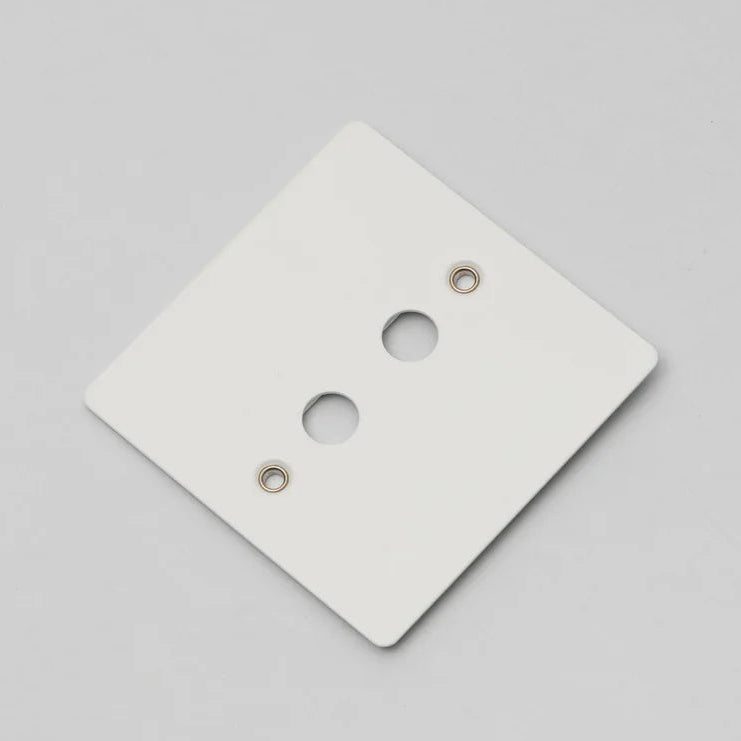 One Gang Wall Plate for 2 Toggle Switches Only in White