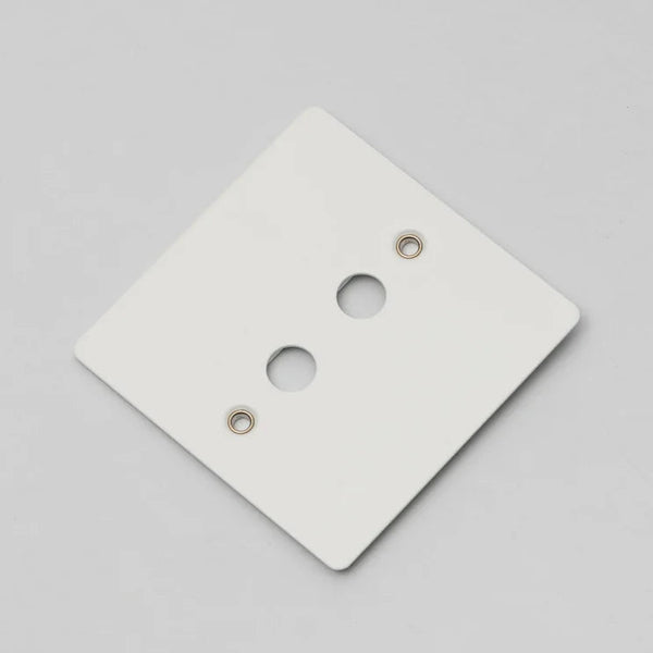 One Gang Wall Plate for 2 Toggle Switches Only in White