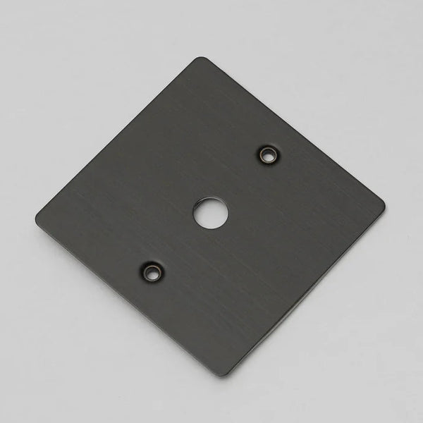 One Gang Wall Plate for 1 Dimmer or Toggle Switch in Smoked Bronze