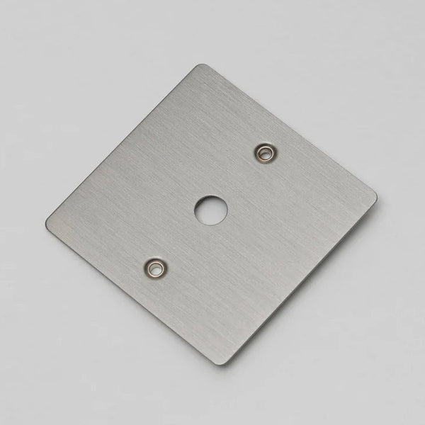 One Gang Wall Plate for 1 Dimmer or Toggle Switch in Steel