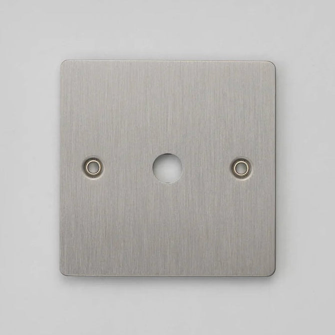 One Gang Wall Plate for 1 Dimmer or Toggle Switch in Steel